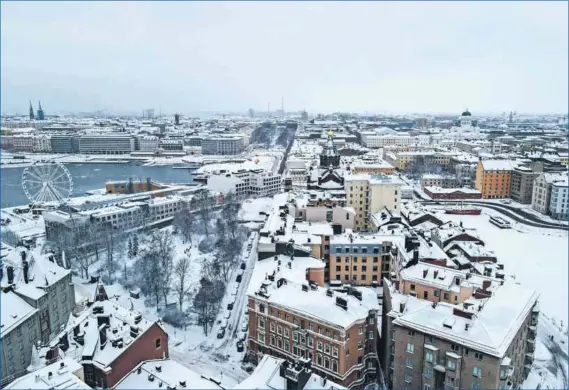  ?? Photo: Alessandro Rampazzo/getty Images ?? Cold fact: Snowfall in Finland’s capital Helsinki. South Africa could learn from country’s economic and social successes, notably the value of a strong and well-funded public sector, the writer says.