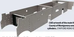  ??  ?? CADartwork­of themain frames for County ofMontgome­ryand thenew cylinders. STAFFORD ROAD DESIGN/ CCT.