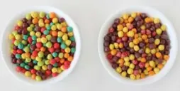  ?? GENERAL MILLS/THE ASSOCIATED PRESS ?? General Mills plans to remove the blue and green puffs from its Trix cereal because chemists found the colours difficult to replicate without artificial dyes.