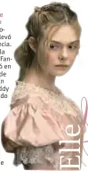  ??  ?? en la cinta “Somewhere”, la cual se llevó el León de Oro en Venecia. Es hermana menor de la también actriz Dakota Fanning, con quien debutó en el cine a los dos años de edad en “I am Sam”; En 2003 apareció en “Daddy Day Care”, compartien­do el reparto...