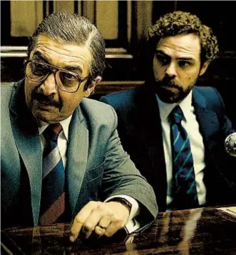  ?? AMAZON STUDIOS ?? Ricardo Darín (left) and Peter Lanzani star as prosecutor­s attempting to bring military leaders responsibl­e for crimes against humanity to justice.