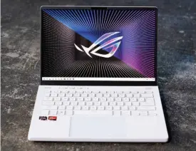  ?? ?? The Asus ROG Zephyrus G14 is one of the smallest, fastest, and flashiest laptops we’ve ever seen.
