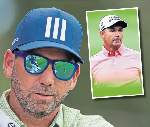  ??  ?? SURE THING: Sergio Garcia, along with Ian Poulter, was always going to be chosen by Padraig Harrington, inset.