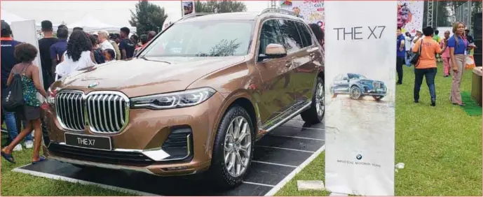  ??  ?? The 2019 BMW after its unveil at the internatio­nal festival in Banana Island… recently