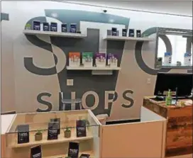  ?? LINDA STEIN — FOR DIGITAL FIRST MEDIA ?? The interior area of the King of Prussia Keystone Shops medical marijuana dispensary is pictured.