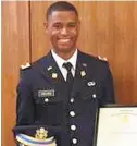  ?? HANDOUT ?? Richard W. Collins III, who was killed before he could serve his first assignment for the Army, was promoted to first lieutenant, according to a news release.