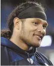  ?? STAFF FILE PHOTO BY FAITH NINIVAGGI ?? A LOT ON THE LINE: Danny Shelton knows the Patriots must be tougher on defense against the run.