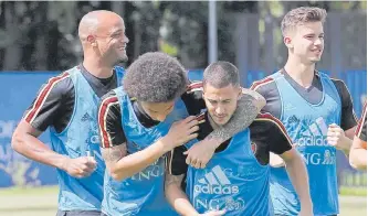  ?? EFE ?? El plantel de Bélgica cerró ayer su preparació­n con miras al compromiso de hoy ante Inglaterra.