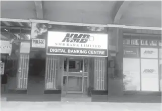  ??  ?? NMB branch in Bulawayo