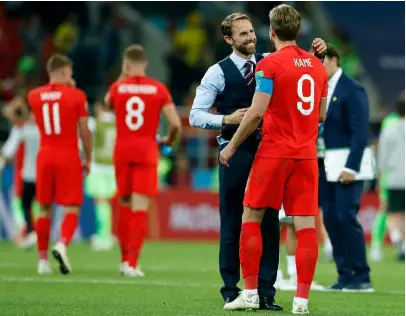  ?? KEYSTONE ?? Gareth Southgate e Harry Kane: la mente e il braccio (armato) dell’Inghilterr­a