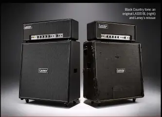  ??  ?? Black Country tone: an original LA100 BL (right) and Laney’s reissue