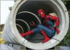  ?? ASSOCIATED PRESS ?? This image released by Columbia Pictures shows Tom Holland in a scene from “Spider-Man: Homecoming.”