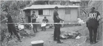  ?? (3rd Division Public Affairs Office photo) ?? A member of the New People's Army was killed in a clash between the rebel group and the 61st Infantry Battalion of the Philippine Army in Barangay Tigbanaba's Sitio Gibasya in Iloilo province's Igbaras town over the weekend.