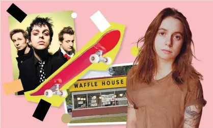  ??  ?? Green Day fan, skater and Waffle House enthusiast: Julien Baker. Composite: Rex/Getty/Nigel Crane