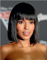  ??  ?? Animation vocals novice Kerry Washington also joins the cast.