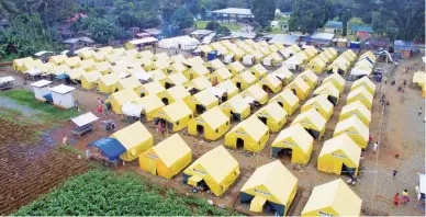  ??  ?? TENT CITY – For nearly four months, temporary shelters like these have been home to at least 300,000 displaced residents of Marawi City. This tent city in Pantar, Lanao del Sur hosts at least 5,000 families. (Keith Bacongco)