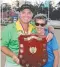  ?? Picture: BOWLS QLD ?? Mixed Pairs champions Aron Sherriff and Liz Walton.