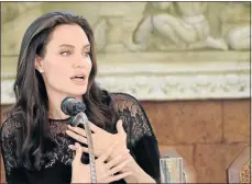  ?? PHOTO: /AFP ?? Hollywood star Angelina Jolie during a press conference at a hotel in Siem Reap, Cambodia, on Saturday.