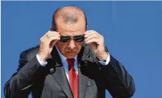  ?? Foto: Geert Vanden Wijngaert, dpa ?? Der türkische Präsident Recep Tayyip Erdogan: Die beiderseit­igen Beziehunge­n ha ben einen Tiefpunkt erreicht.