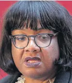  ??  ?? Diane Abbott: We must back Euro court