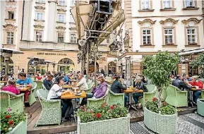  ?? ISTOCK ?? Prague’s historical old town is awash with pavement cafes.