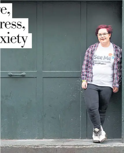  ??  ?? Caitlin-Jay WylieQuinn has been campaignin­g over lack of help for mental health issues in schools, and for under 18 year olds