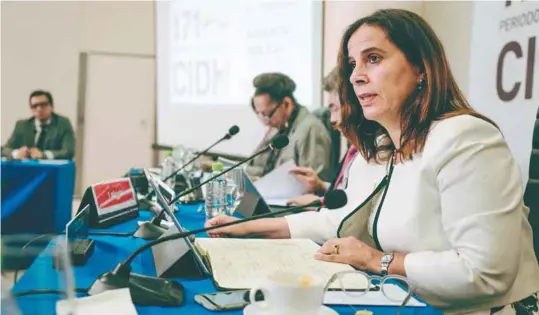  ?? / CIDH ?? Antonia Urrejola, chilena, fue elegida presidenta de la Comisión Interameri­cana de Derechos Humanos el pasado 15 de marzo.