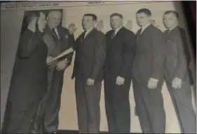  ?? SUBMITTED PHOTO ?? The year is 1966 and Jack Kelly is sworn in as a Radnor Township police officer.