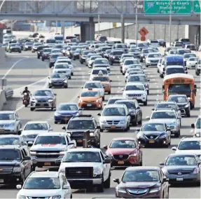  ?? FRANK FRANKLIN II/AP ?? The Trump administra­tion has proposed rolling back tougher Obama-era gas mileage requiremen­ts that are set to take effect after 2020. California Gov. Jerry Brown called the proposals “an assault on the health of Americans everywhere.”