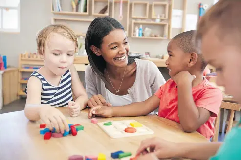  ??  ?? A healthy lifestyle — including proper diet and physical activity — is a gift to children. GETTY IMAGES