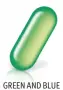  ??  ?? GREEN AND BLUE TABLETS ARE ASSOCIATED WITH A SEDATIVE EFFECT.