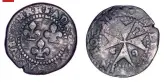  ??  ?? 7
Adrien de Wignacourt 1690-97. 1 grano 1693; Maltese cross with date in angles