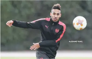  ??  ?? AUBAMEYANG