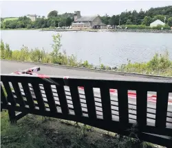  ??  ?? Heartbreak­ing Families will be devastated that memorial benches to their loved ones have been destroyed