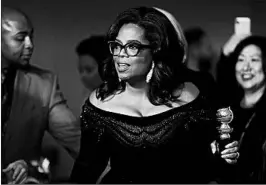  ?? ALLEN J. SCHABEN/LOS ANGELES TIMES ?? Oprah Winfrey’s Golden Globes speech touched off speculatio­n of a presidenti­al run.