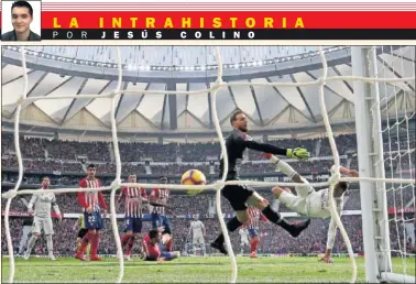  ??  ?? FRÁGIL. Casemiro marca de chilena el primero de los tres goles del Madrid en el derbi del pasado sábado.
