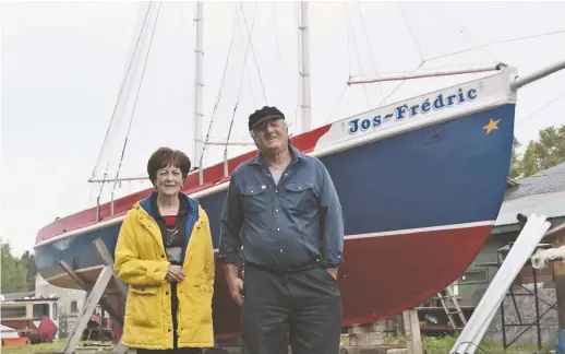  ?? Acadie Nouvelle: Vincent Pichard ?? Pendant plus de 10 ans, les époux Lacroix, Donat et Émé, ont animé les soirées estivales sur le Jos-Frédric à l’époque où il était une boîte à chansons. -