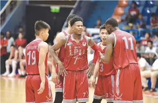  ??  ?? THE LYCEUM PIRATES remain undefeated in five games so far in NCAA Season 93 after thumping on the College of St. Benilde Blazers, 98-55, yesterday.