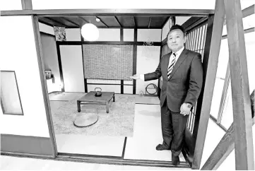  ??  ?? This picture shows Kamiyama showing off the company’s rental house in Tokyo. Rental platforms like Airbnb are hoping for a boost from a new law coming into force next month in Japan ahead of the 2020 Olympics, but experts warn it could actually hamper...