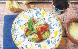  ?? SARA MOULTON VIA AP ?? Tuscan spinach and ricotta dumplings from a recipe by Sara Moulton.