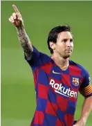  ?? (EFE) ?? FESTEJO. Leo Messi celebra el segundo gol de su equipo frente al Leganés en el Camp Nou.