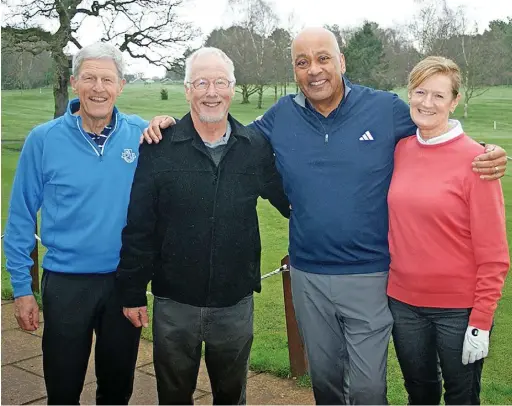  ?? ?? ●●Les Adshead with President Mike Jones, Captain Jon Pacey and Lady Captain Jo Lingwood