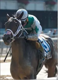  ?? CHELSEA DURAND/NYRA ?? Miaden Beauty with Joel Rosaio up captured the 2018 installmen­t of the Lynbrook, named for the small town in Downstate New York. The newly named race relocated to Saratoga Race Course as The Stillwater.