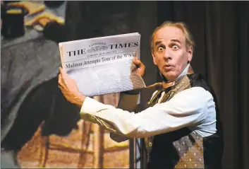  ?? KEVIN BERNE — THEATREWOR­KS SILICON VALLEY ?? Ron Campbell stars in TheatreWor­ks’ production of “Around the World in 80Days.” A sensoryfri­endly performanc­e for people with autism spectrum disorders is set for Wednesday.