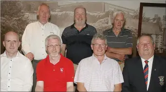  ??  ?? Club team competitio­n winners in Enniscorth­y sponsored by Dunnes Stores. Back (from left): Richard Britton, Jim Doran, Des Jacob. Front (from left): Derek Sludds (sponsor), John Casey and Richard Frayne (winners), Jack Murphy (Captain).