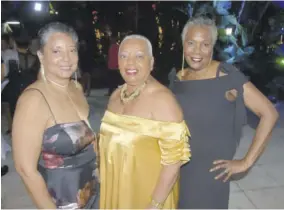  ??  ?? Also in attendance were Florida-based friends of the celebrant (from left) Peaches Dunbar, title analyst; Judith Rousseau, retired insurance claims personnel; and Vivienne Kedroe-lake, retired it director.