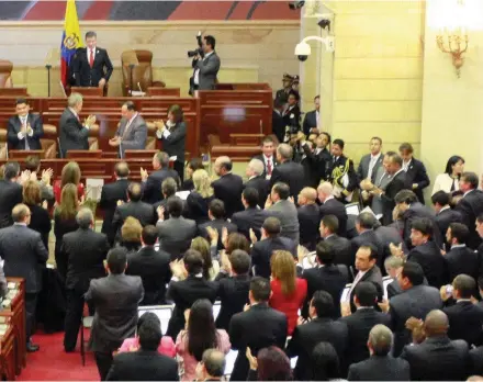  ?? FOTO COLPRENSA ?? instalació­n del nuevo órgano legislativ­o el pasado 20 de julio.