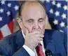  ??  ?? Avvocato Rudy Giuliani, 76 anni