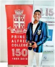  ??  ?? Speedster Kalana Perera was named the Best Bowler of the Tournament