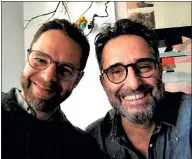  ?? MATT MEREWITZ — FULLY ALTERED MEDIA ?? Leo Sidran, left, and Jorge Drexler are teaming up once again on a new quarantine-themed update of the Oscar-winning song “Al Otro Lado del Rio.”